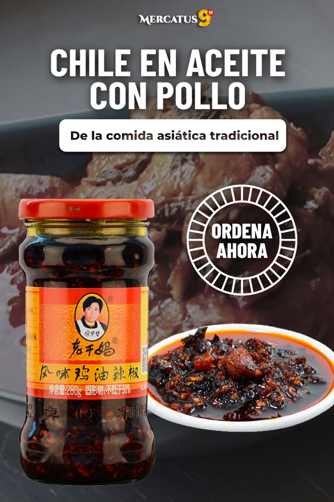 LAOGANMA - CHILE EN ACEITE C/POLLO 280G