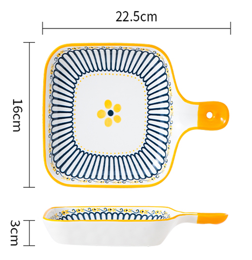 [B2CN-PES51] PES51-9 PULGADA PLATO HORNO FLOWER