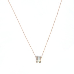 [BIS028] COLLAR RING ROSADO