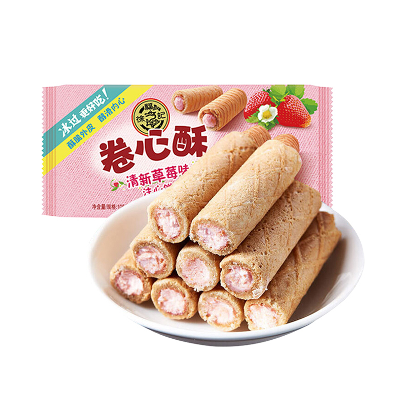 XFJ WAFER ROLL RELENO S/ FRESA 105G