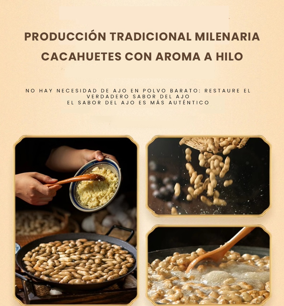 LJK CACAHUETE SABOR AJO 250G