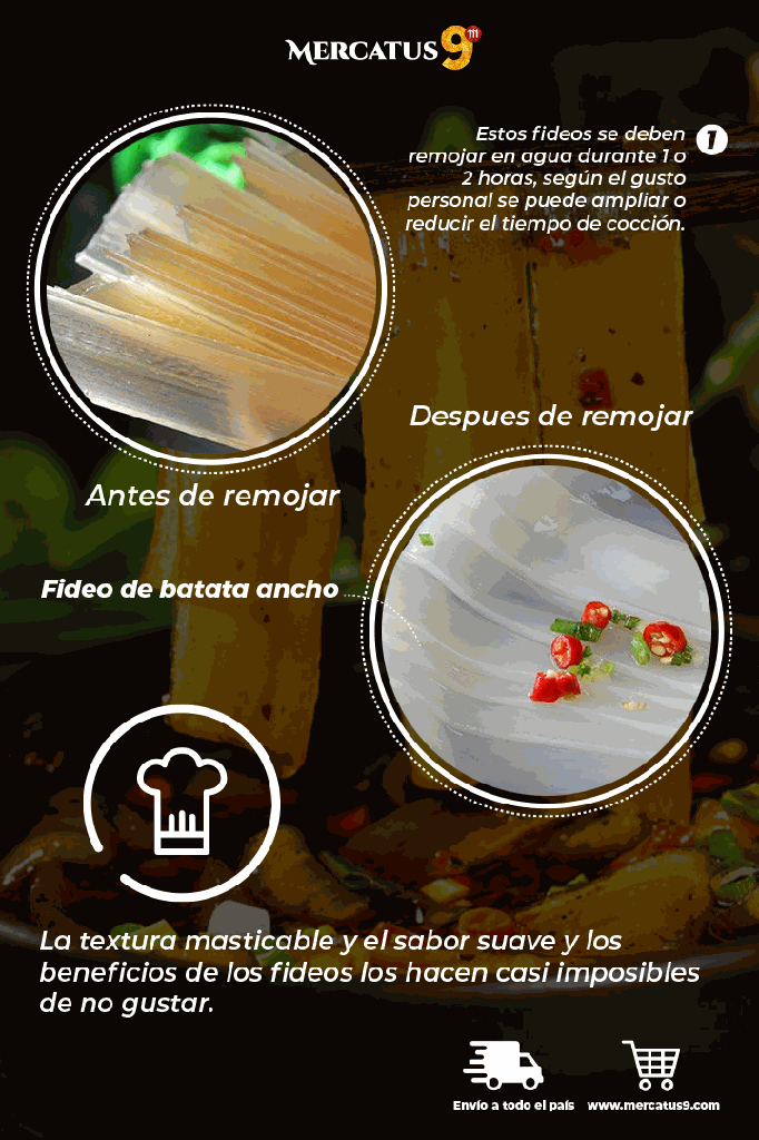 LZF FIDEO DE BATATA ANCHO 260G