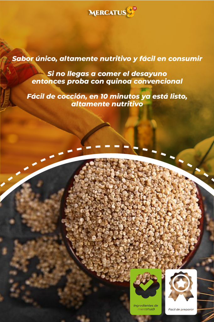 GRANO DE QUINOA REAL BLANCO ORGANICO BOLSA X 250 g