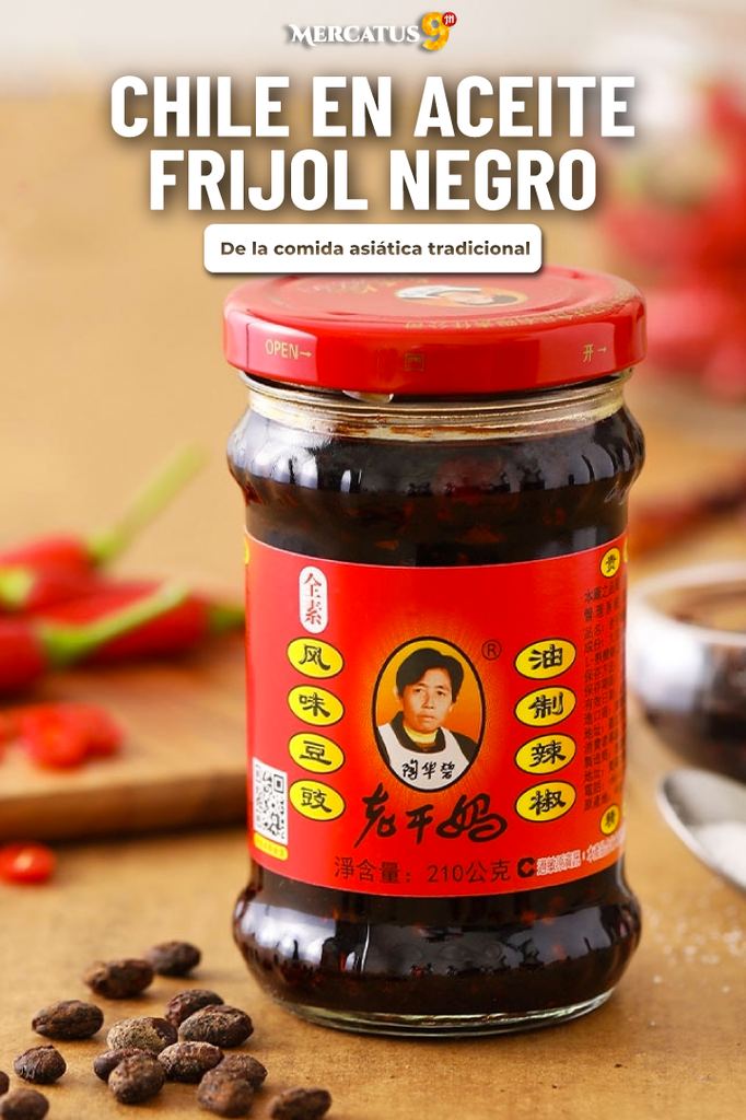 LAOGANMA - FRIJOL NEGRO C/CHILE & CARNE 210G