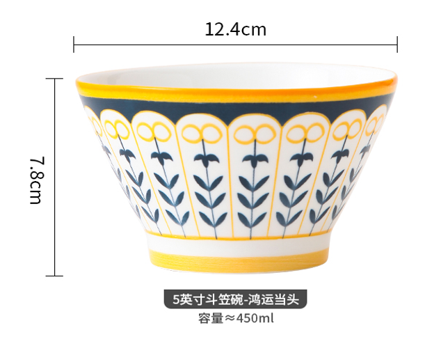 PES34 5寸斗笠碗/鸿运当头