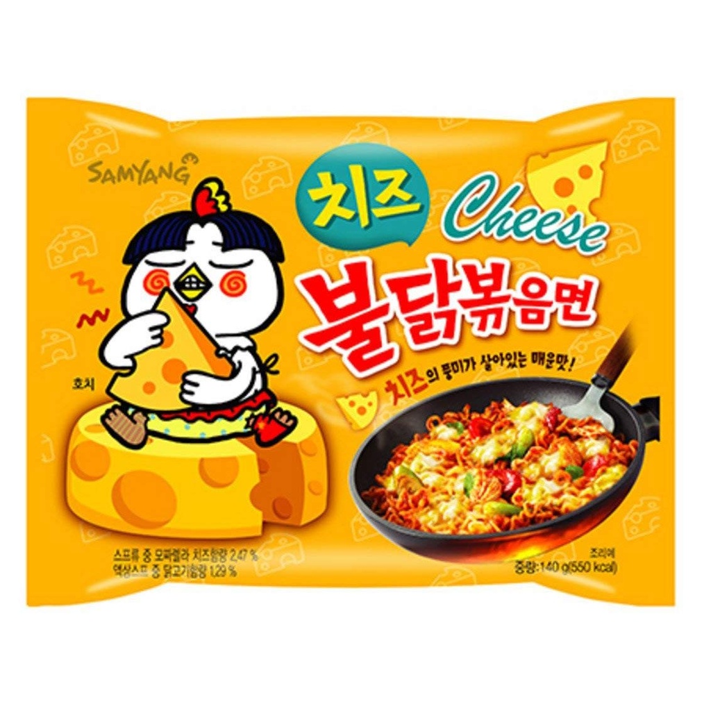 SAMYANG HOT CHICKEN FLAVOR RAMEN CHEESE 140G