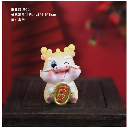TA105-3 摆件 龙年福运 4.5*6*4 CM