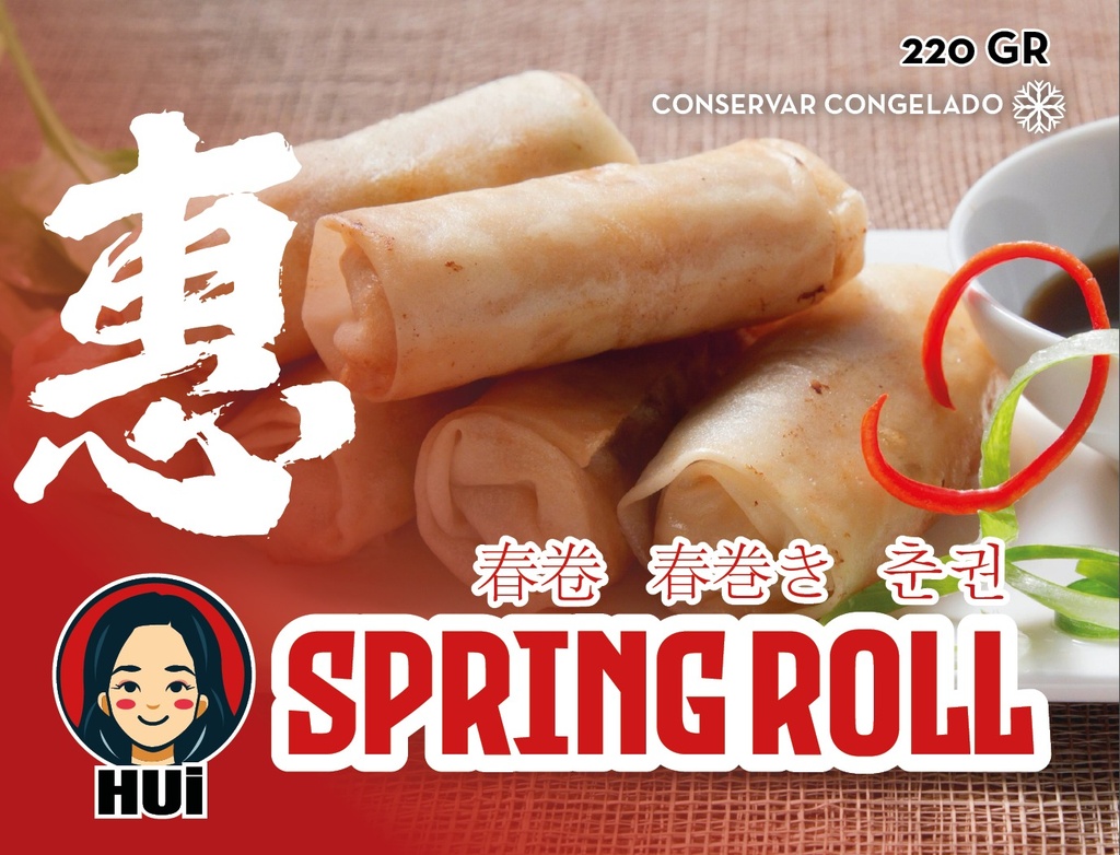 HUI - VEGETABLE SPRING ROLL 500G