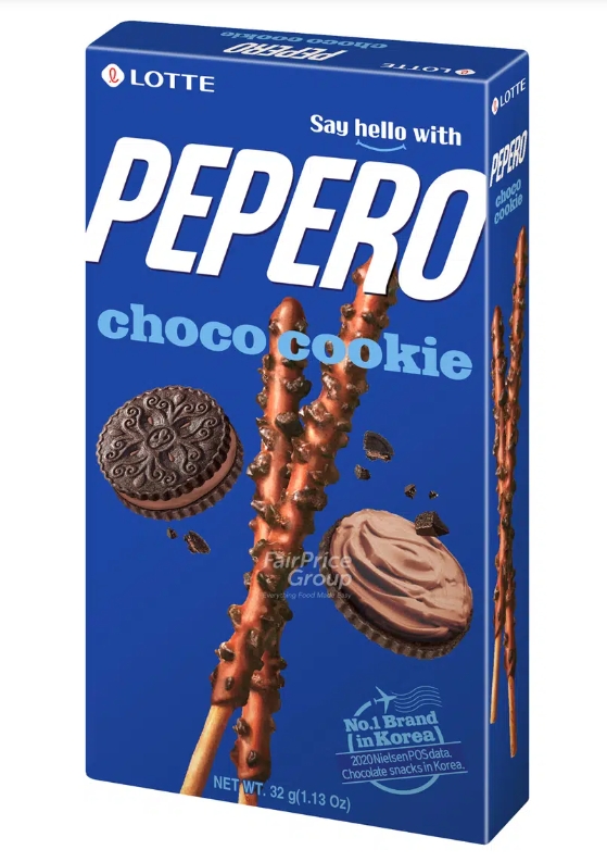 LOTTE PEPERO GALLETAS PALO DE GALLETAS DE CHOCO 37G