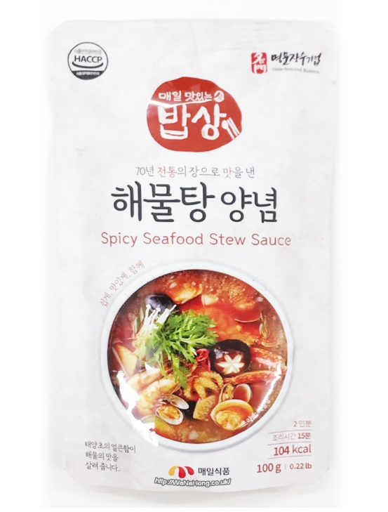 韩国 每日食品海鲜汤
调味料 100g G