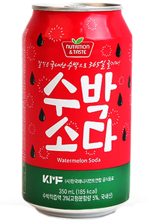 韩国 果味碳酸饮料 西瓜苏打 350 ML