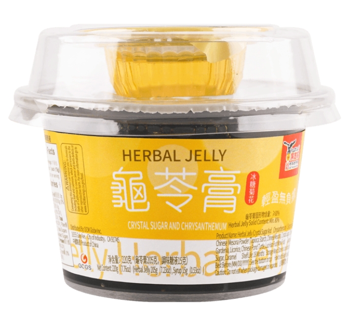 YJQ GELATINA HERBAL SABOR A MIEL 220G