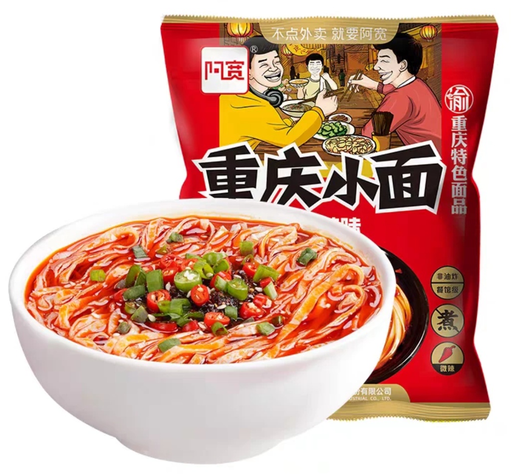 阿宽麻辣小面袋装 100G