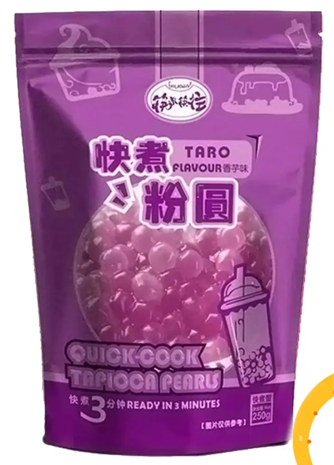 HWJ PERLAS DE TAPIOCA DE COCCIÓN
RÁPIDA SABOR TARO 250G