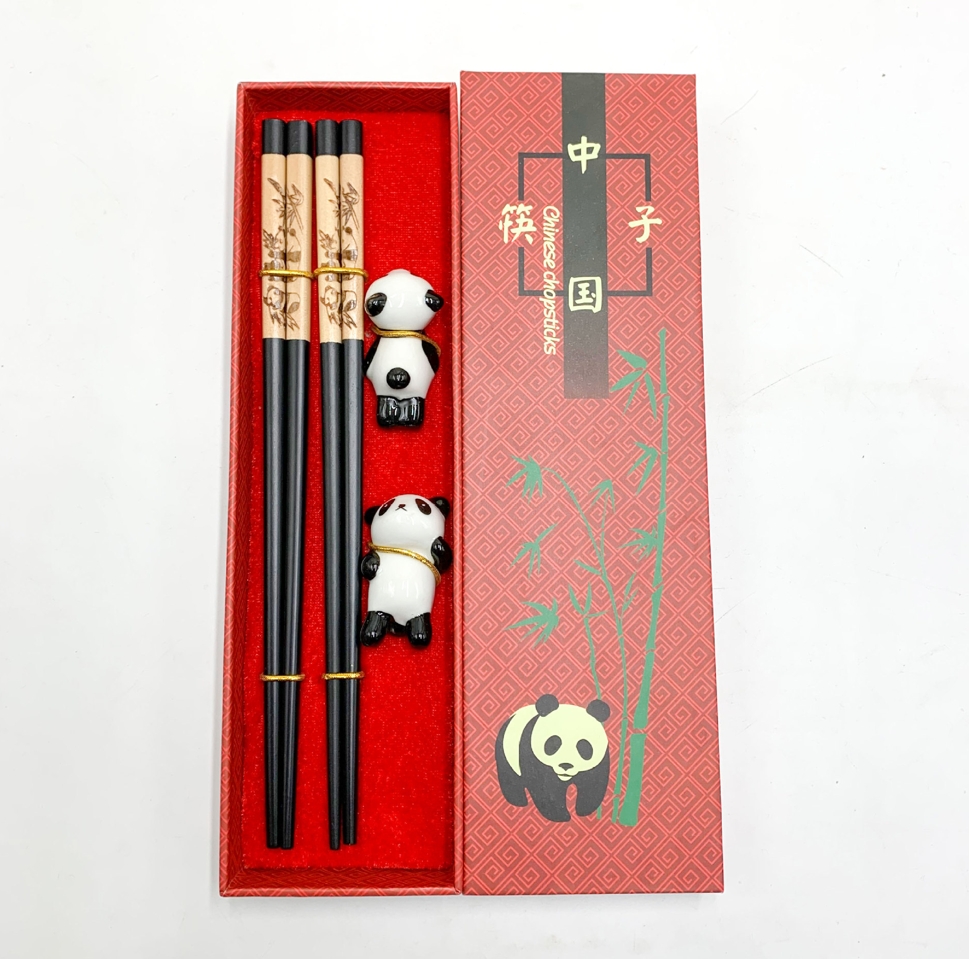G22-1 筷子 2 套 +筷架 熊猫