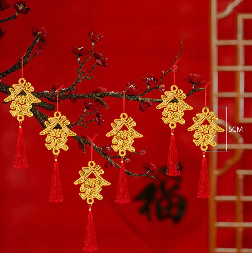 G29-12 NEW YEAR DECORATION PENDANT X6