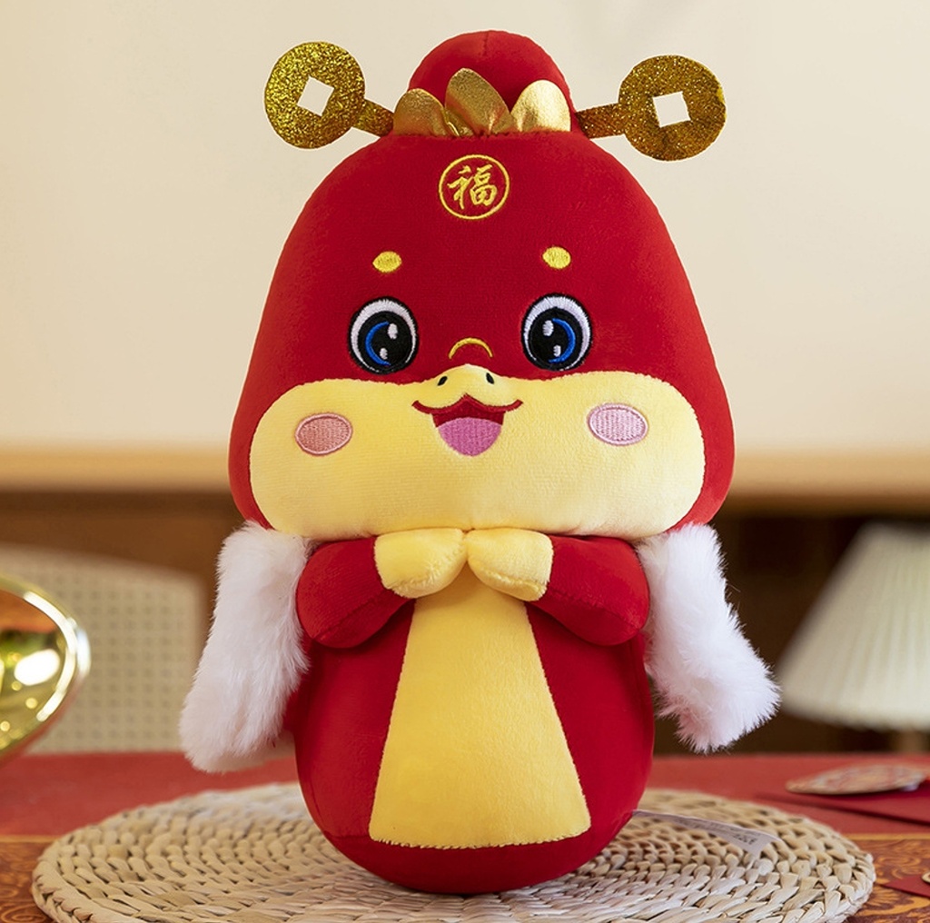 G35-9 蛇年娃娃 披风拜年蛇 30CM