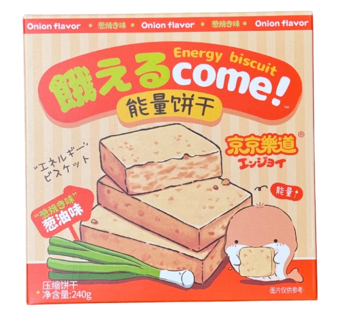 京京乐道 能量饼干 葱油味 240G