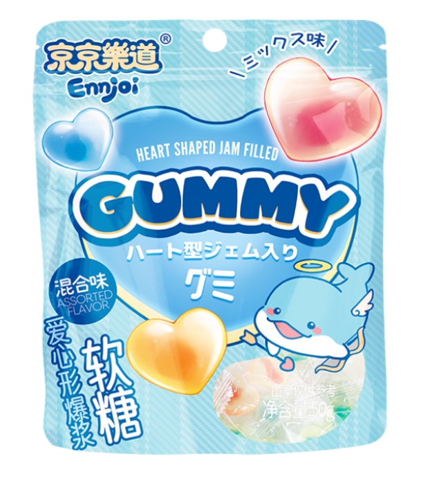 JJLD SOFT SWEET: FRUIT HEART 50G