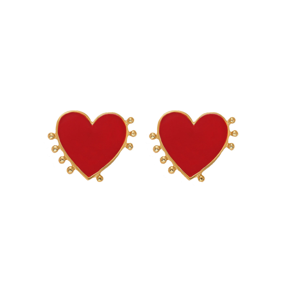 耳环－红色爱