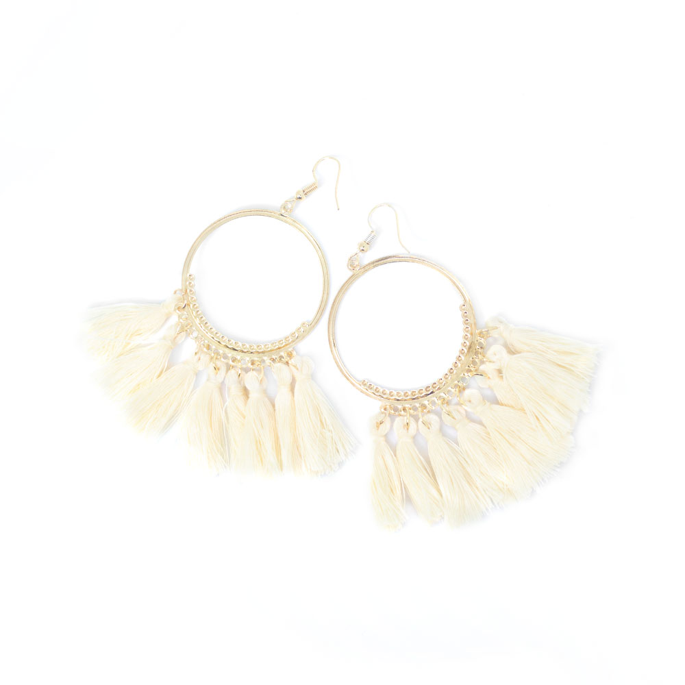 ARETES FALDA AMARILLO PASTEL