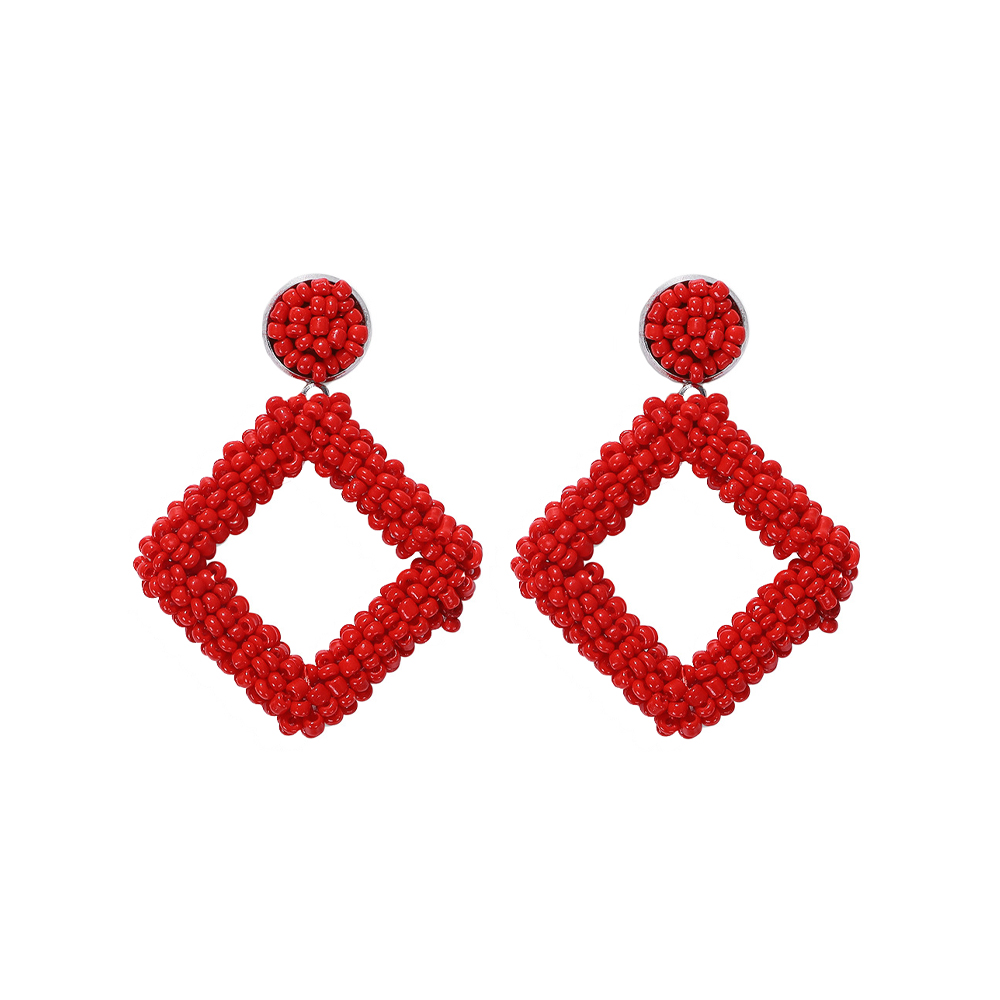 ARETES PANDORA ROJOS