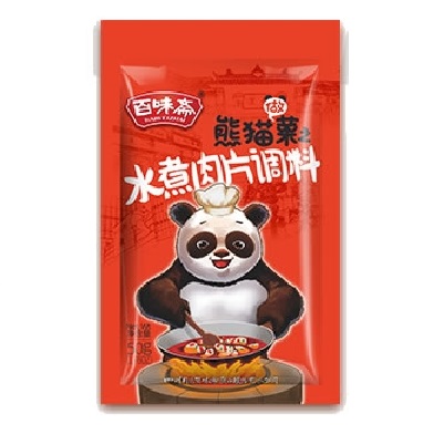 百味斋 水煮肉片调料-熊猫做菜系列 50克