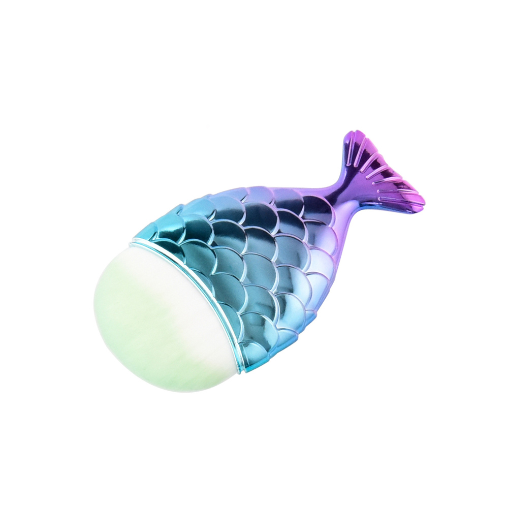 BROCHA PEQUEÑA COLA SIRENA LILA