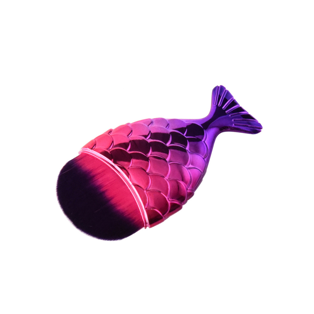 BROCHA PEQUEÑA COLA SIRENA PURPURA