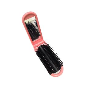 PORTABLE BRUSH WITH PINK MIRROR