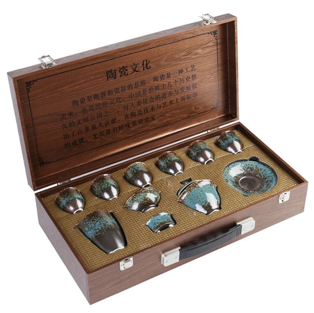 茶具 窑变雪花漫舞功夫茶具