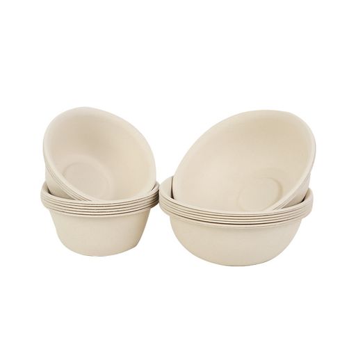 DISPOSABLE BAMBOO BOWL 500ML X10U.