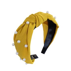 YELLOW PEARL HEADBAND