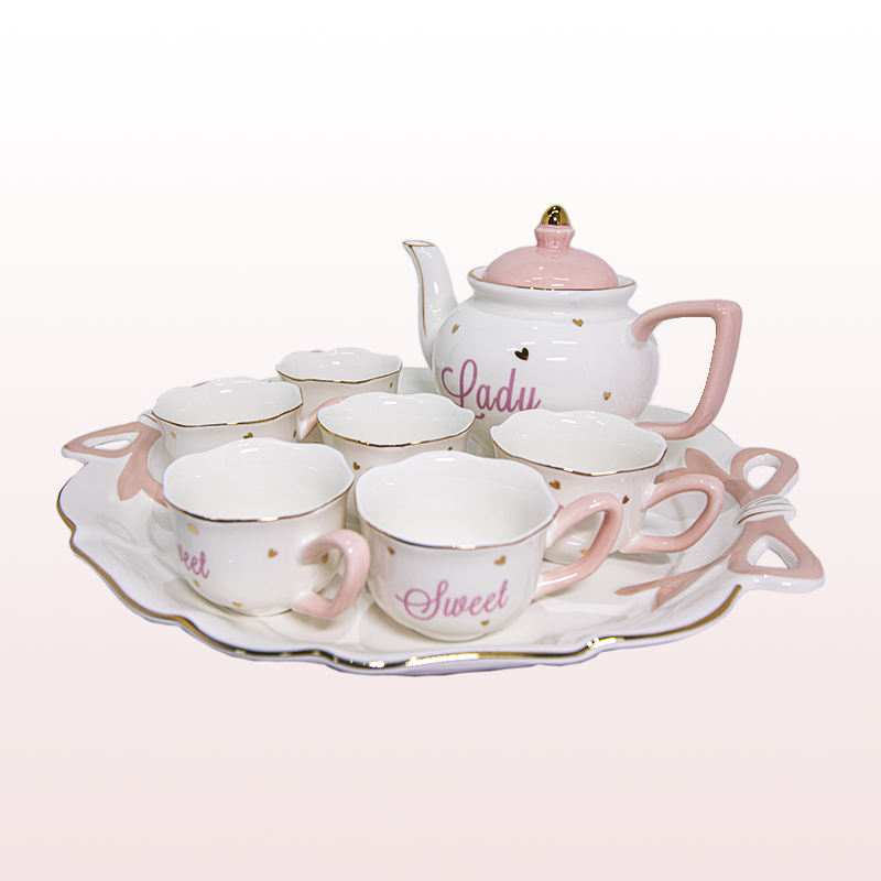 日式经典粉色茶具 LADY