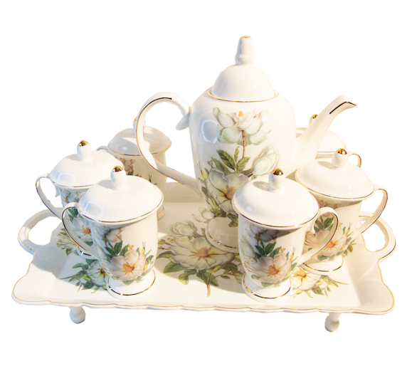高级茶具套装 - 茶花
