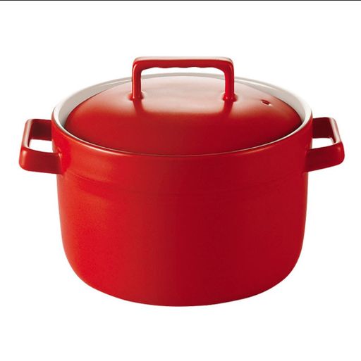 康特耐 煲汤炖锅 红 3.2公升
