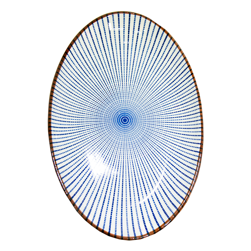 NIPON - PLATO OVULAR PORCELANA ESTILO CLÁSICO 12"