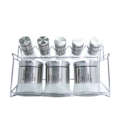 SET DE 5 CONDIMENTADOR + 3 DISPENSADOR