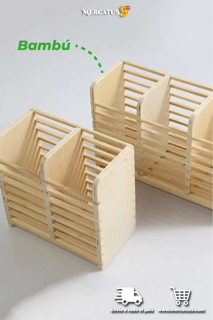 BAMBOO CUTLERY DRAINER 2 SECTIONS