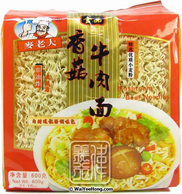 麦老大 香菇牛肉面 600G