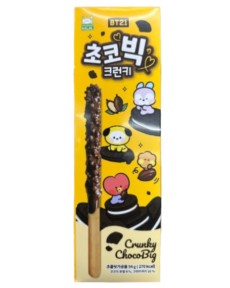 韩国 BT21 巧克力香脆棒饼 54G