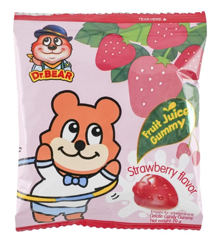 XFJ CHEWY CANDY (DULCE MASTICABLE) FRESA 20G