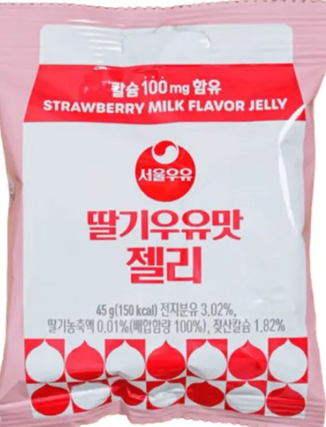 韩国 首尔牛奶 草莓牛奶味软糖 50g