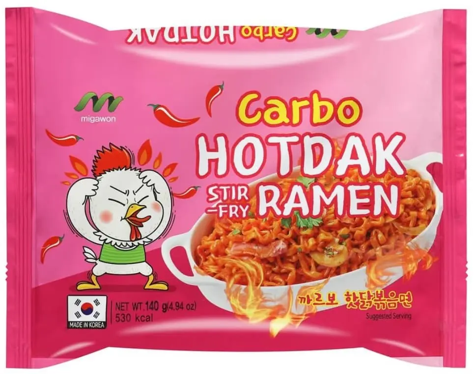 韩国 味佳园 奶油培根超辣火鸡面 145G