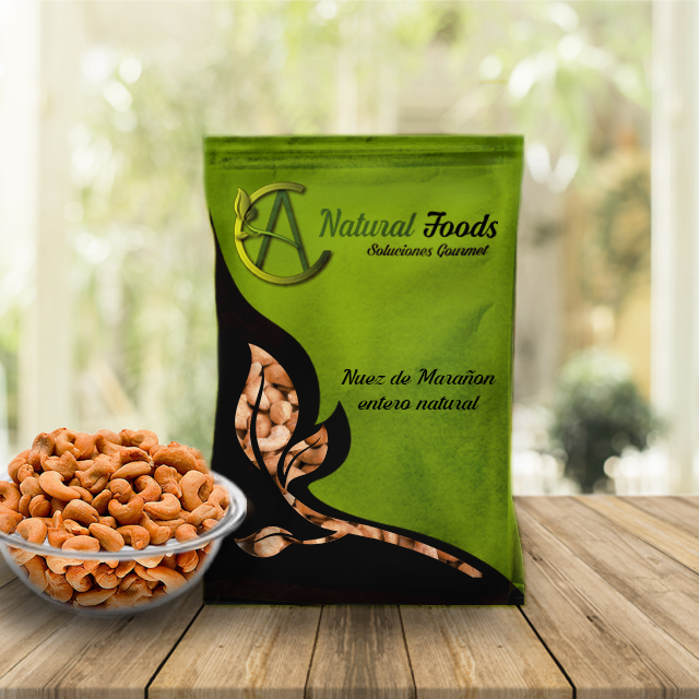 NUEZ DE MARAÑON ENTERO NATURAL (CRUDO) BOLSA X 500 g