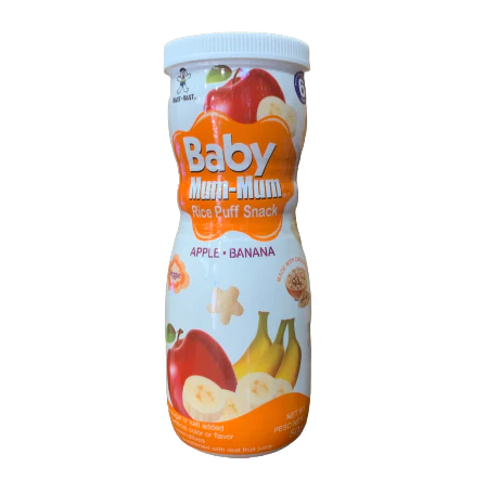 贝比姆姆 - 星星泡芙 苹果香蕉味婴儿饼干 50G
