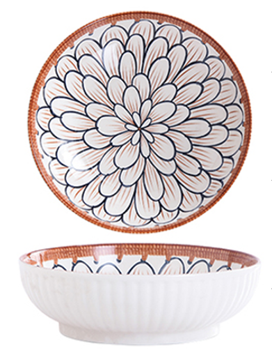 [B2CN-PES80] PES80-9 PULGADA CUENCO RATTAN FLOWER