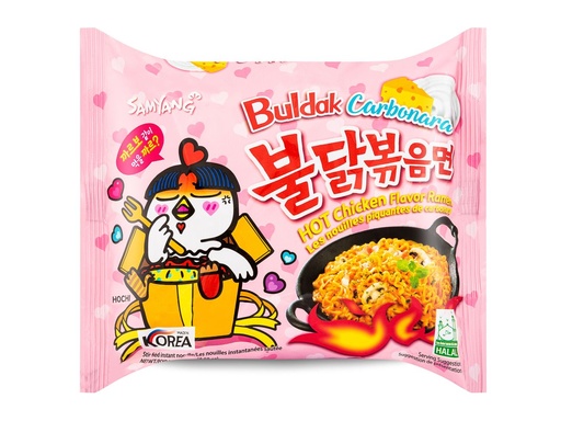 [A7KR-SY03] BULDAK HOT CHICKEN FLAVOR RAMEN CARBONARA 130G