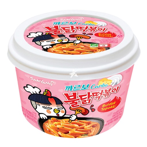 [A7KR-SY14] BULDAK HOT CHICKEN FLAVORED TOPOKKI CARBONARA 179G