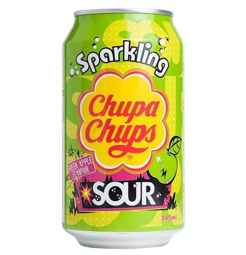[A5KR-CC04] CHUPA CHUPS ESPUMOSO SABOR MANZANA VERDE AGRIA 345ML
